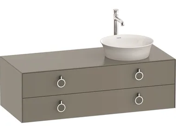 WHITE TULIP WT4992 - Single wall-mounted wooden vanity unit with drawers by Duravit