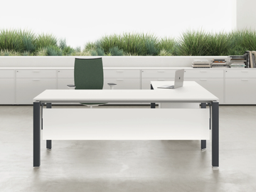 ENTITY - Sectional melamine and metal office desk by DVO