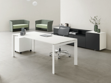 ENTITY - Sectional metal and melamine office desk by DVO