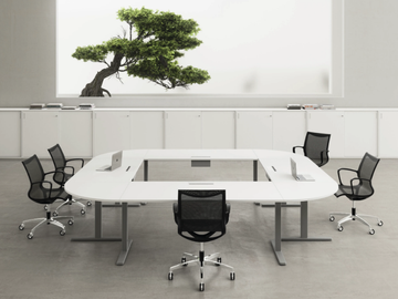 NOBU - Melamine and metal meeting table by DVO