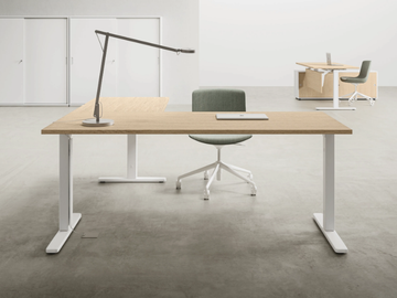 NOBU - Sectional melamine and metal office desk by DVO