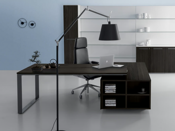 PLANETA - Sectional melamine and metal office desk by DVO