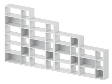 RIGA - Open Modular melamine office shelving by DVO