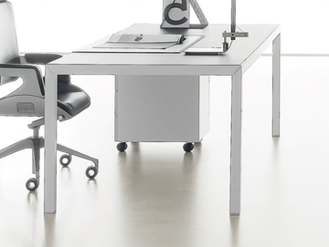 RYM - Sectional extruded aluminium and melamine office desk by DVO