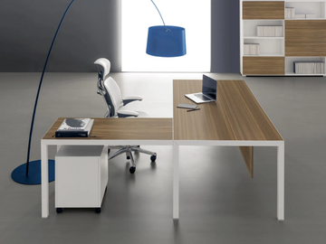 RYM - Sectional extruded aluminium and melamine office desk by DVO