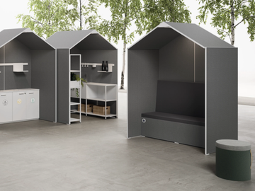 SHELL - Modular felt phone booth by DVO