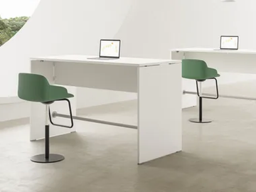 TREKO - Rectangular melamine high table by DVO