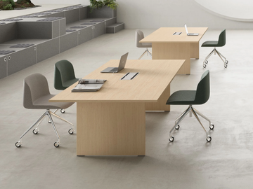 TREKO - Rectangular melamine meeting table by DVO