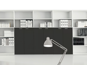 UNIVERSAL STORAGES - Melamine office storage unit / office shelving by DVO