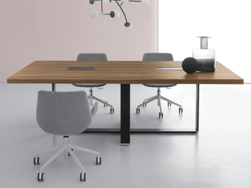 VIGO - Rectangular melamine and metal meeting table by DVO