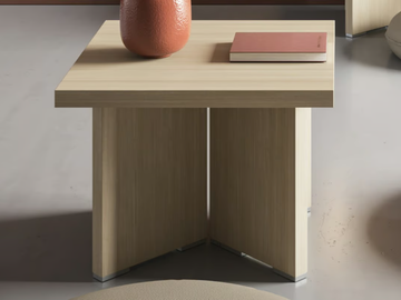 Wooden coffee table - Square wooden high side table by DVO