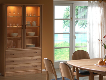 1184 - Wooden highboard by Dyrlund