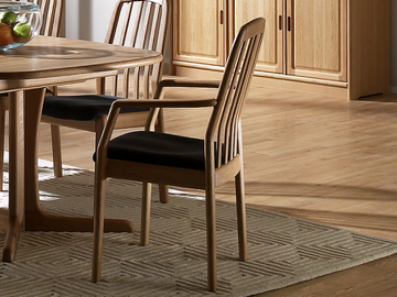 1588A - Wooden chair with armrests by Dyrlund