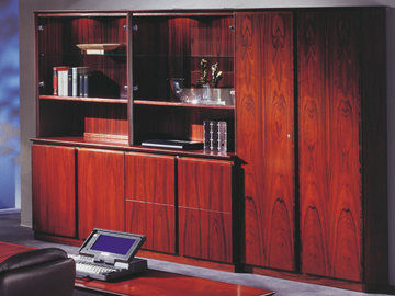 APOLLO - Wooden storage wall / office storage unit by Dyrlund