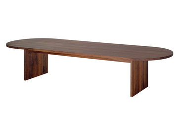 ASHIDA - Oval solid wood table by E15