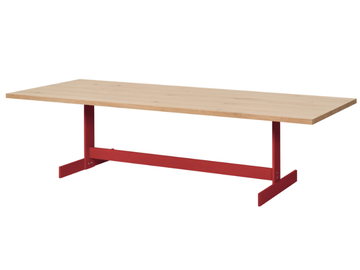 KAZIMIR - Rectangular solid wood table by E15