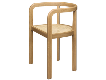 STUTTGART - Oak chair with armrests by E15