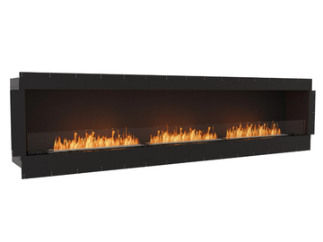 FLEX 122SS - Bioethanol steel Fireplace insert with Panoramic Glass by EcoSmart Fire