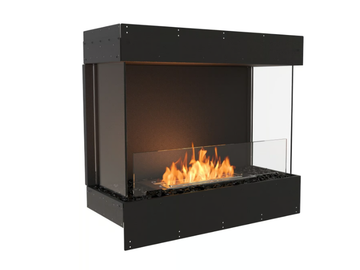 FLEX 32BY - Bioethanol steel Fireplace insert with Panoramic Glass by EcoSmart Fire