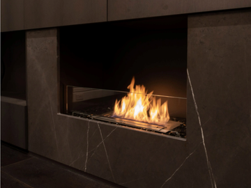 FLEX 32SS - Bioethanol glass and steel Fireplace insert by EcoSmart Fire