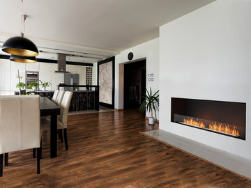 FLEX 86SS - Bioethanol steel Fireplace insert with Panoramic Glass by EcoSmart Fire