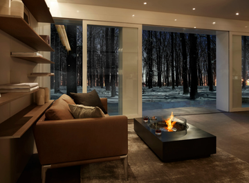 MARTINI 50 - Indoor/Outdoor freestanding bioethanol or gas fireplace by EcoSmart Fire