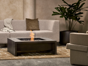 MOJITO 40 - Freestanding bioethanol or gas fireplace by EcoSmart Fire
