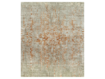 AZALÉE CAJUN - Rectangular handmade silk rug by Edition Bougainville