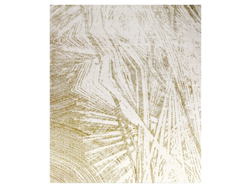 PALM BRASS - Rectangular handmade silk rug by Edition Bougainville