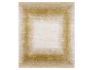 RAINBOW EDGE BRASS - Handmade silk rug by Edition Bougainville