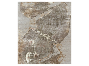 RIDGE RAINFOREST - Rectangular handmade Bamboo silk rug by Edition Bougainville