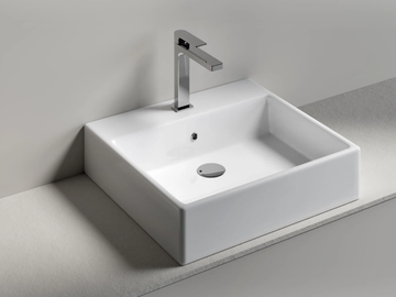 BOX 50 - Rectangular countertop washbasin by Edoné by Agorà