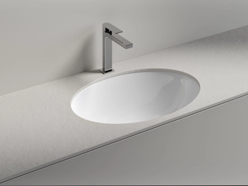 DIANA 75 - Oval undermount washbasin by Edoné by Agorà