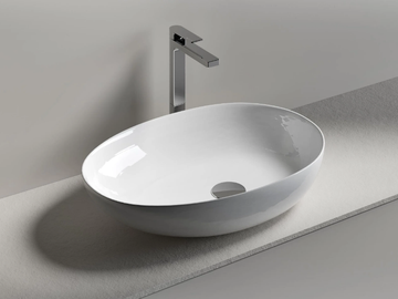 EGG - Oval countertop washbasin by Edoné by Agorà