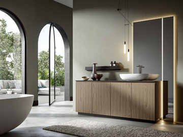 GIU 9001 - Floor-standing vanity unit by Edoné by Agorà