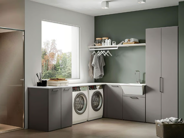 MINERVA 07 - Sectional laundry room cabinet by Edoné by Agorà