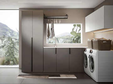 MINERVA 10 - Sectional laundry room cabinet by Edoné by Agorà