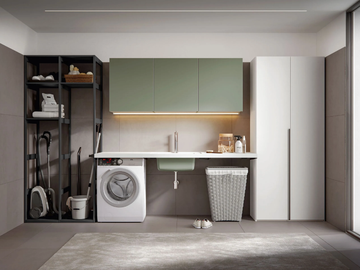 MINERVA 11A - Sectional laundry room cabinet by Edoné by Agorà