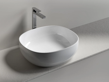 NORMA 50 - Rectangular countertop washbasin by Edoné by Agorà