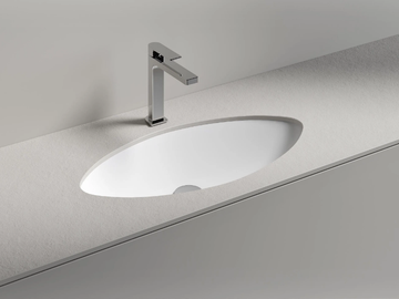 OCCHIO 90 - Oval undermount washbasin by Edoné by Agorà