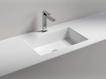 QUADRA - Inset rectangular washbasin by Edoné by Agorà