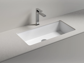 RIGA 75 - Rectangular undermount washbasin by Edoné by Agorà