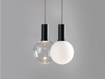 NEWTON SYSTEM - LED glass and aluminium pendant lamp by EGOLUCE