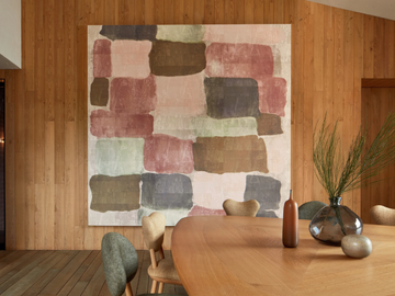 ATELIER D'ARTISTE II - PALETTE - Motif textile effect vinyl wallpaper by Élitis