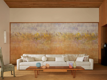 ATELIER D'ARTISTE II - SOLSTICE - Motif textile effect vinyl wallpaper by Élitis