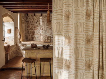 BALÉARES - PALOMA - Cotton and linen fabric for curtains by Élitis