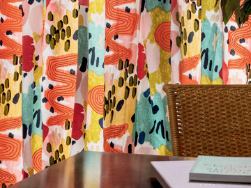 CARMEN - Fabric with graphic pattern for curtains by Élitis
