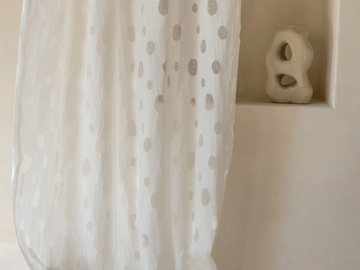 ÉPHÉMÈRE - APPARITION - Solid-color devore linen fabric by Élitis
