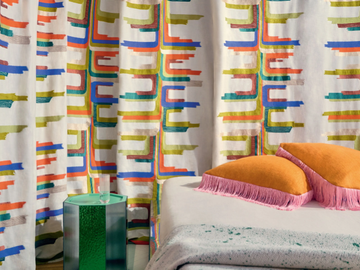 EXCENTRIC - BOTY - Embroidered cotton fabric by Élitis