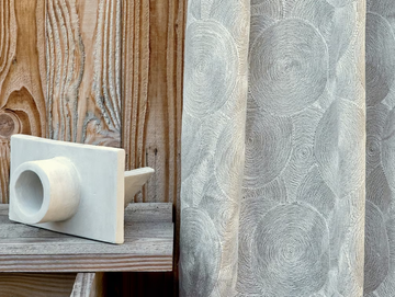 EXPRESSION - INFINI - Embroidered fabric with graphic pattern by Élitis